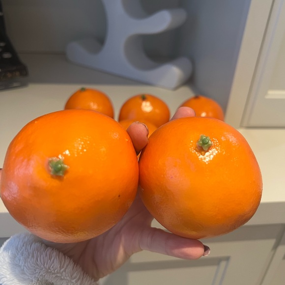 Fake Orange Artificial Fruits Model Lifelike Tangerine Home House Decor 8 Total - Picture 3 of 13